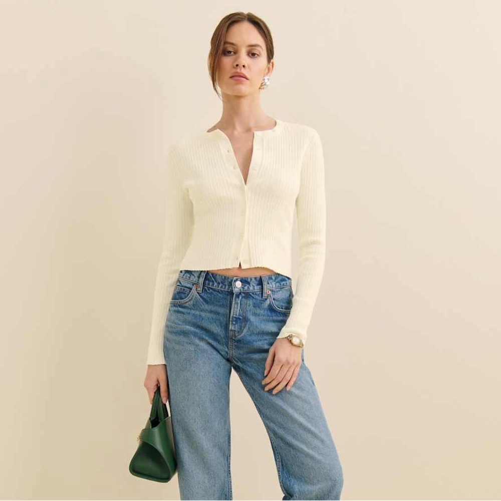 Reformation Joanne Cotton Cardigan